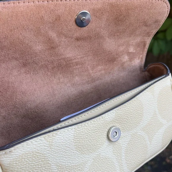 Coach Hay/Yellow Hailey Shoulder/Crossbody Bag-CAN70 - Picture 7 of 9